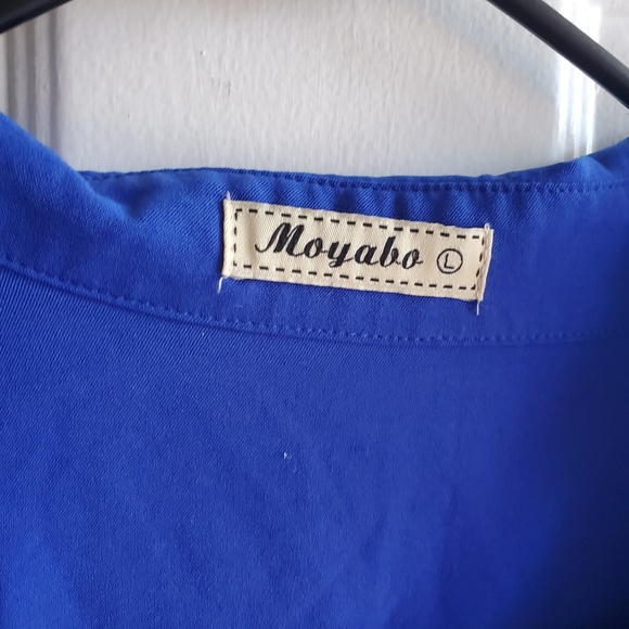 Royal Blue Women's Flow Top - Picture 2 of 4